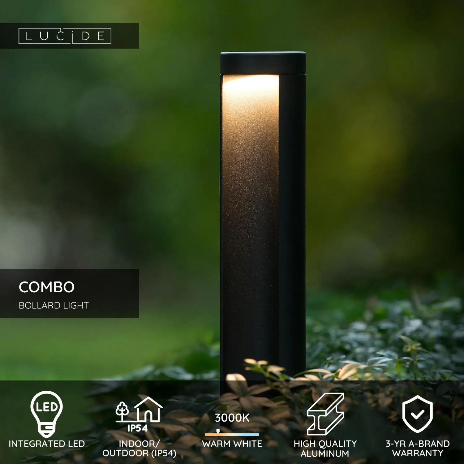 COMBO – Stožiarové svietidlo – Ø 9 cm – LED – 1x9 W, 3000 K – IP54 – čierne – Obrázok 10