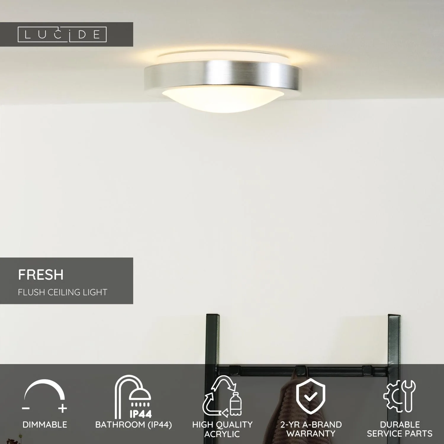 FRESH - Splachovacie stropné svetlo Kúpeľňa – Obrázok 2