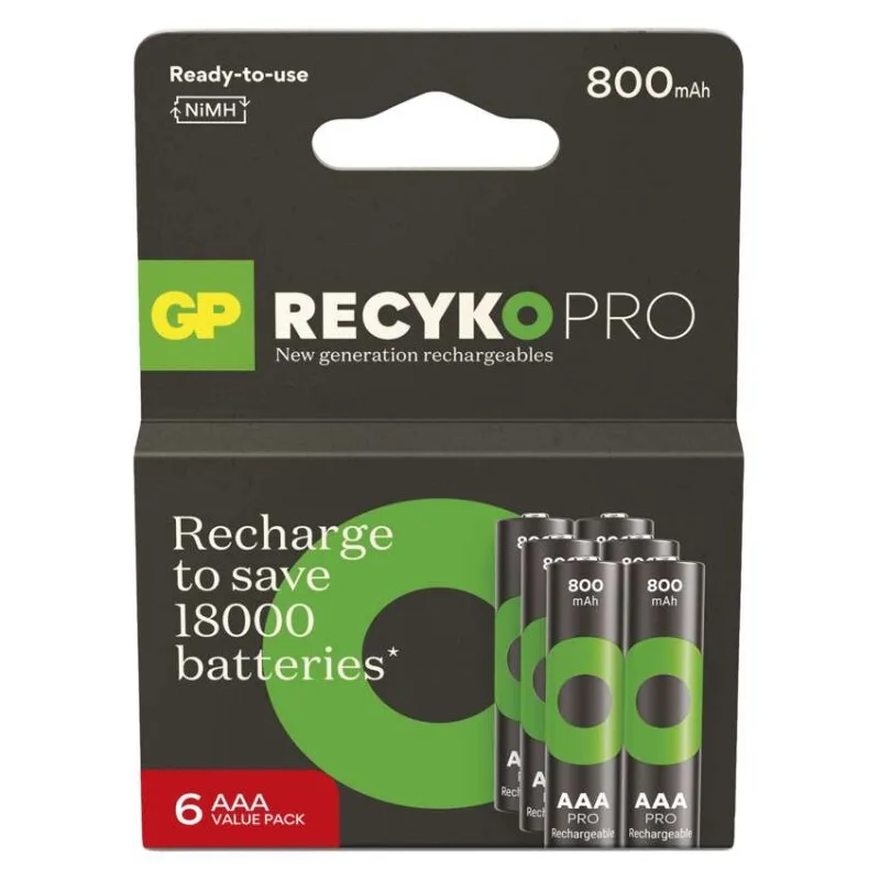 Nabíjacia batéria GP ReCyko Pro Professional (AAA) 6 ks – Obrázok 2
