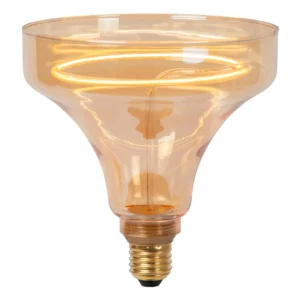 GO150 - Žiarovka s vláknom - Ø 15 cm - LED tlmená. - E27 - 1x4W 2200K - jantárová