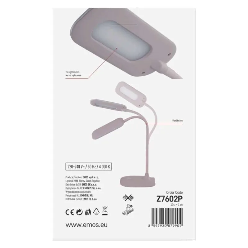 LED stolná lampa STELLA, ružová – Obrázok 13
