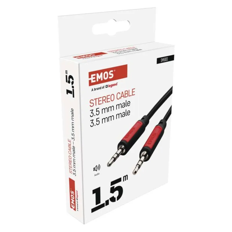JACK kábel 3,5mm stereo, vidlica - 3,5mm vidlica 1,5m – Obrázok 6