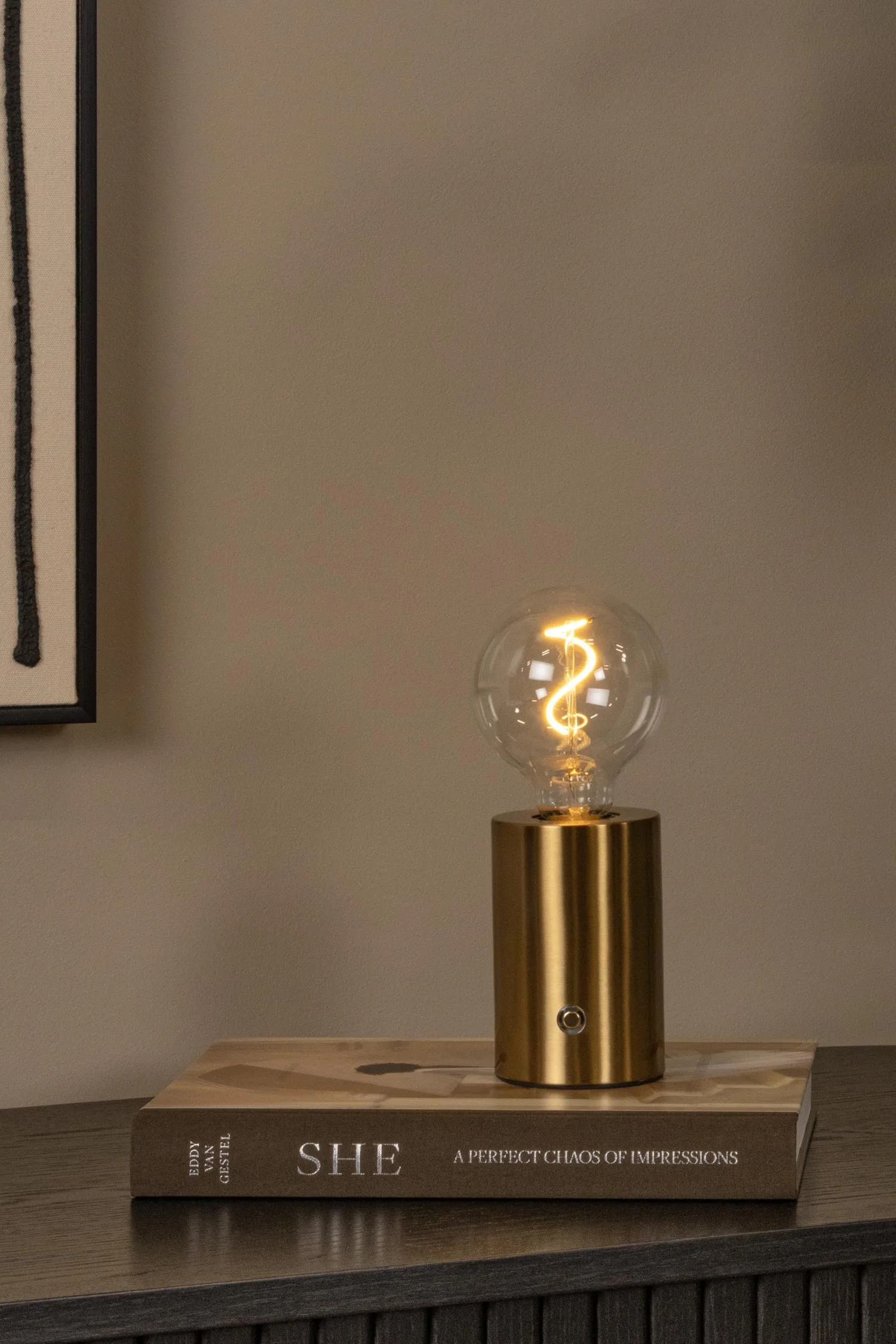 VIVO - Nabíjateľná stolná lampa - Batériový balík - Ø 8 cm - LED stmievaná. - E27 - 1x1W 2700K – Obrázok 4