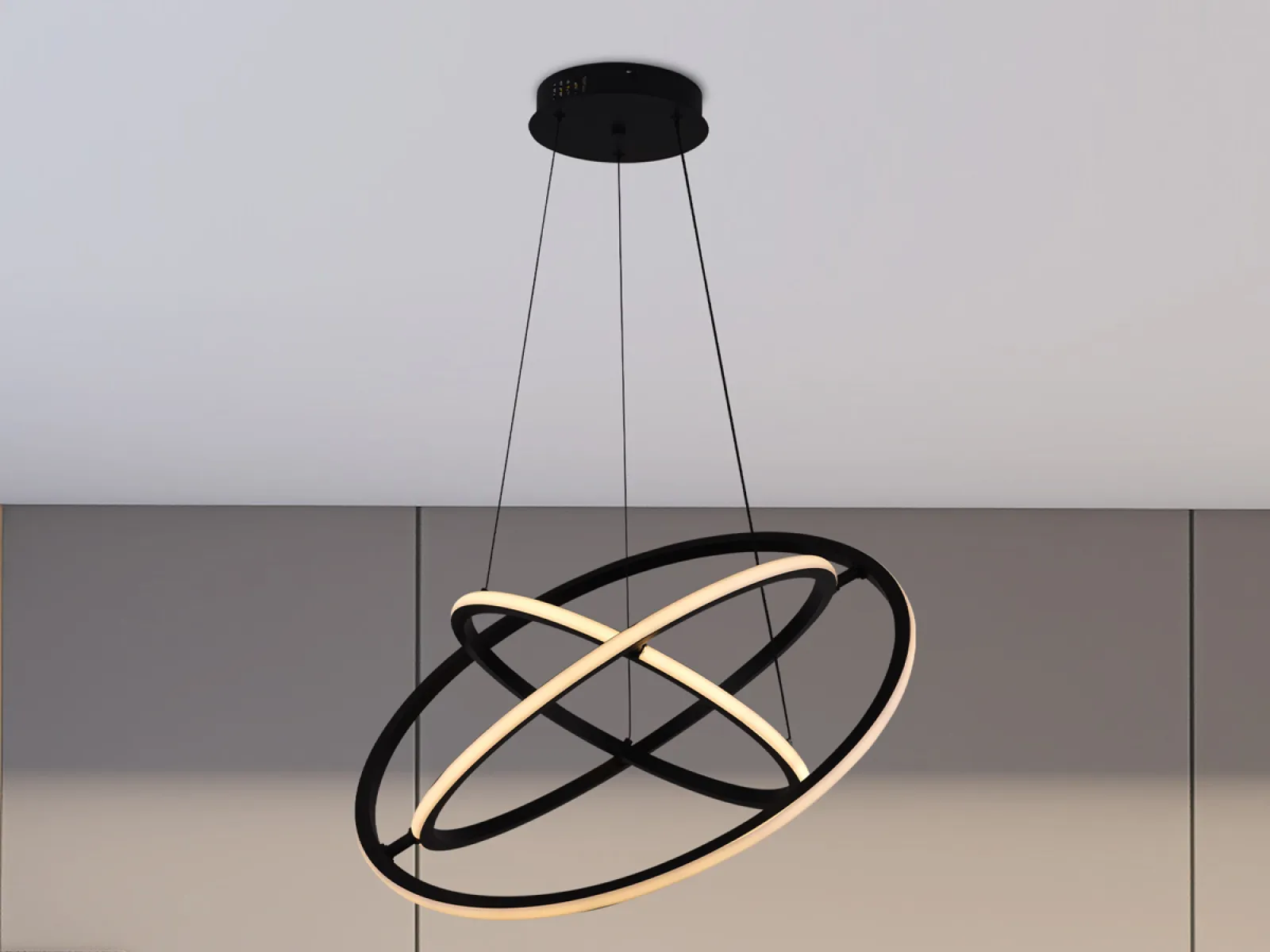 LED závesné svietidlo na lanku + diaľkový ovládač 105W - J4350/B – Obrázok 6
