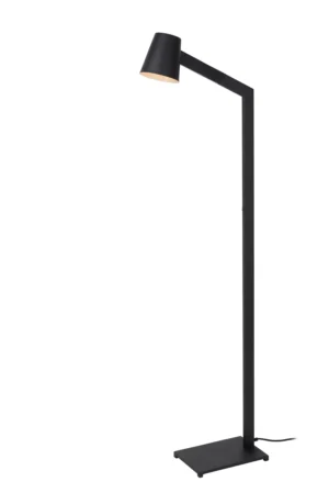 MIZUKO - Podlahová čítacia lampa - Ø 13 cm - 1xE14 - čierna