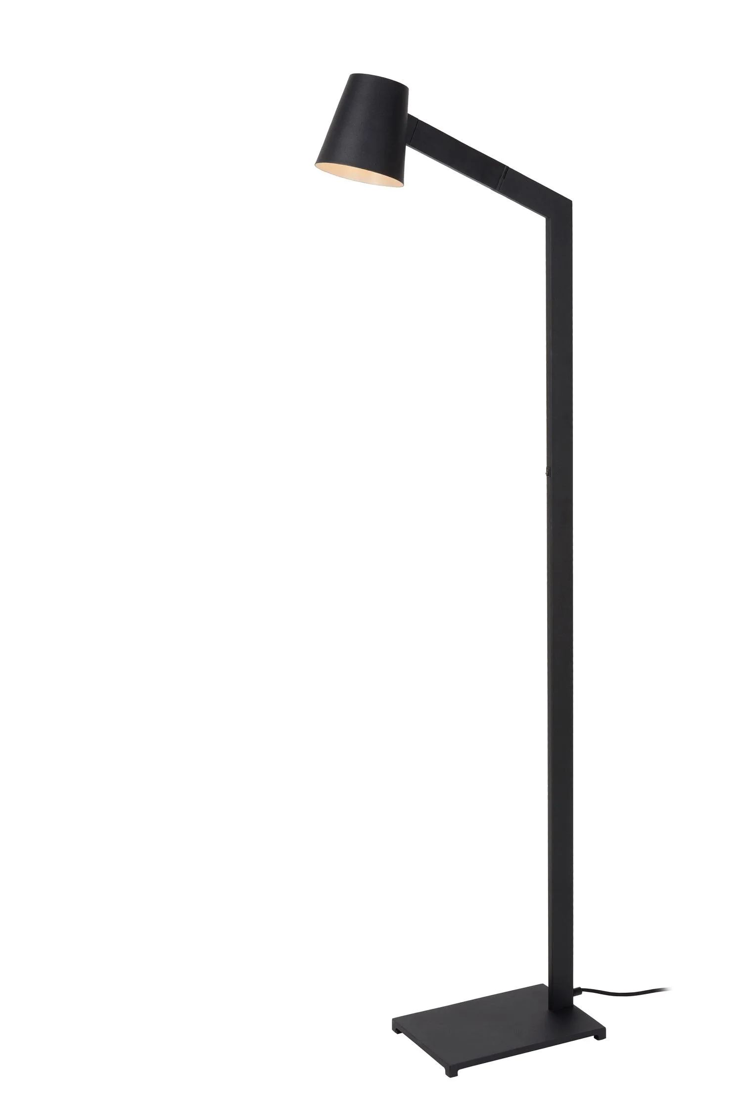 MIZUKO - Podlahová čítacia lampa - Ø 13 cm - 1xE14 - čierna