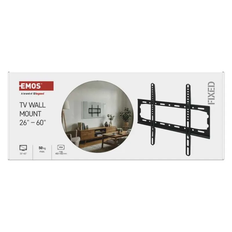 Pevný nástenný TV držiak 26-60" (65–152 cm) – Obrázok 10