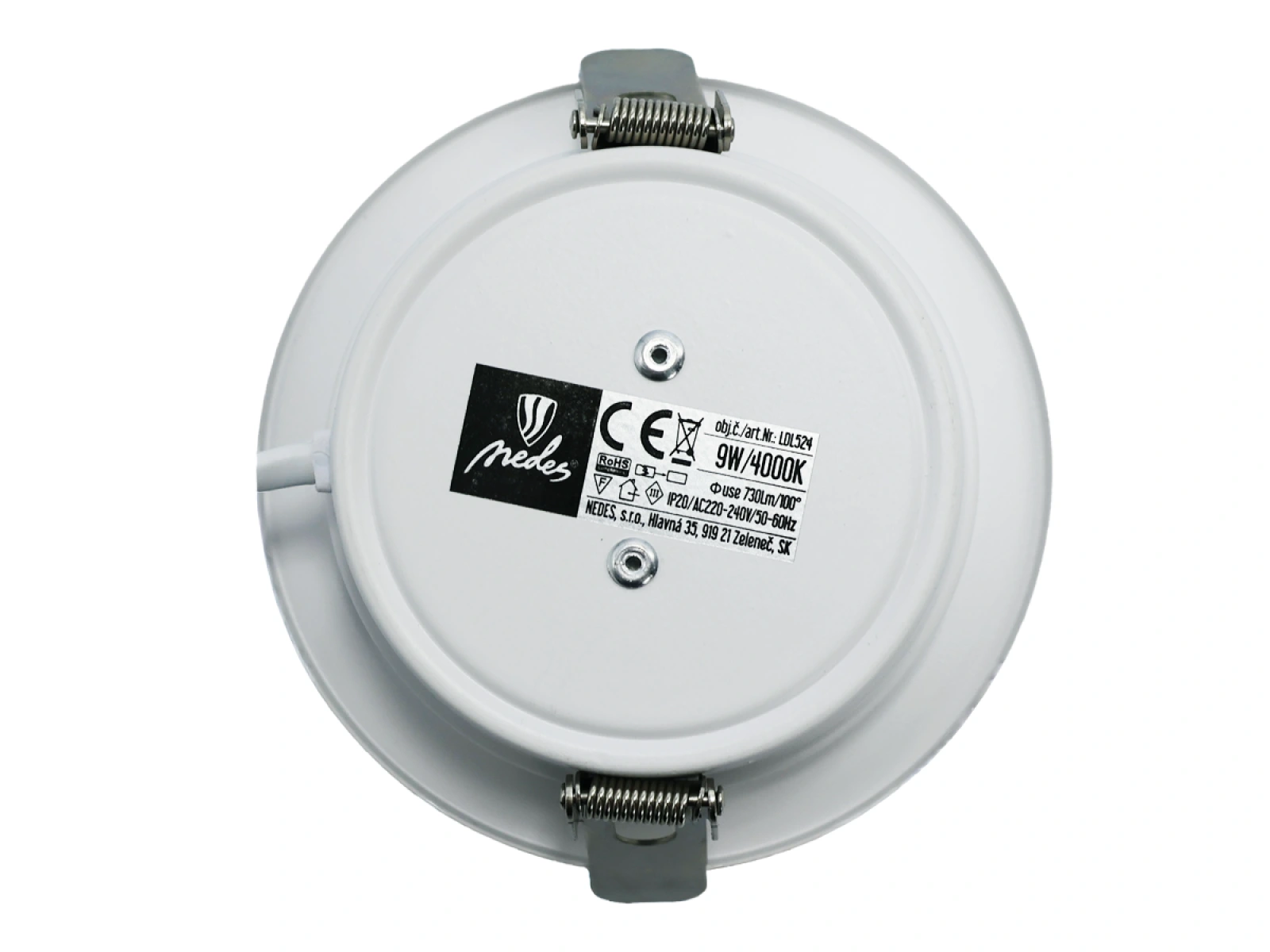LED podhľadové svietidlo 9W / IP20 / 4000K - LDL524 – Obrázok 3