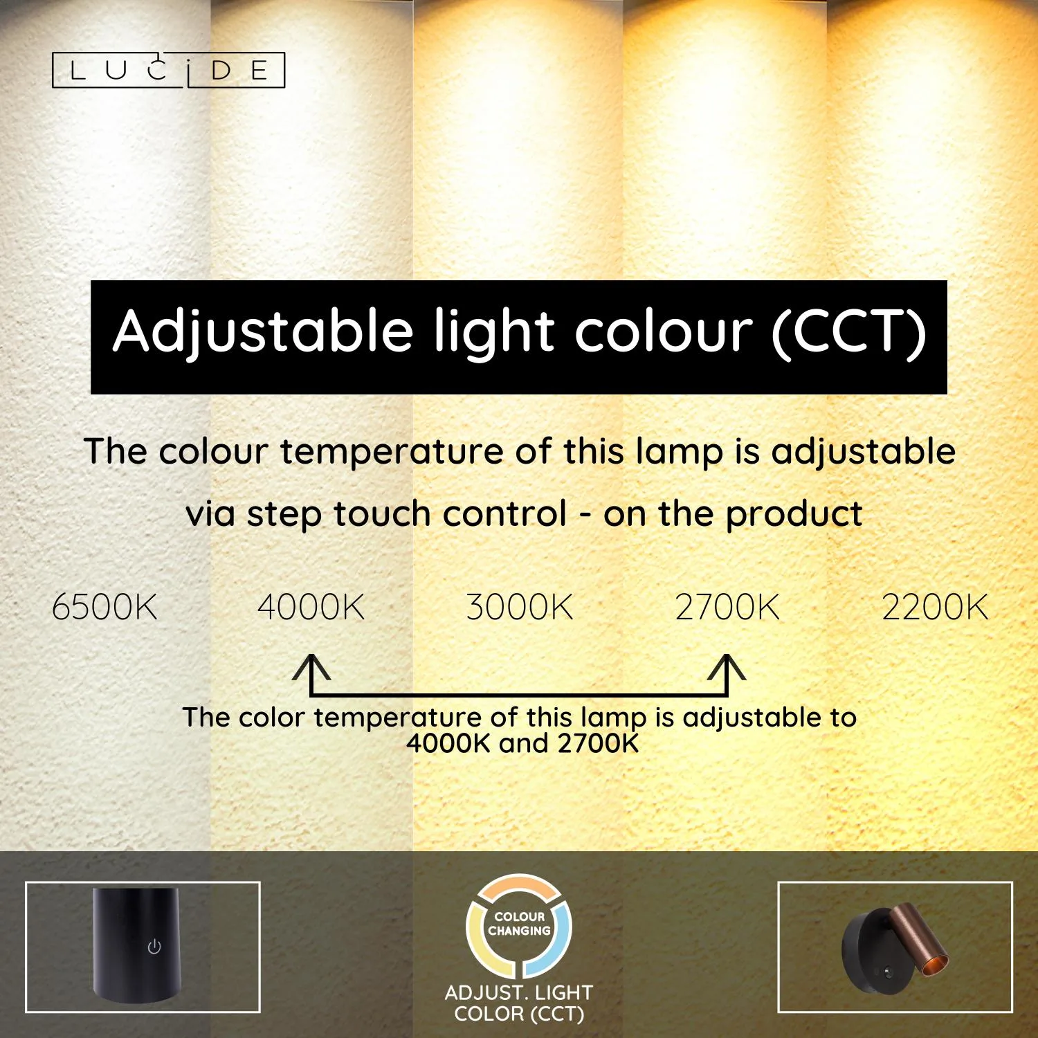 TONI – Nabíjateľný nástenný reflektor / nástenné svietidlo – Akumulátor – Ø 8,1 cm – Stmievateľné LED – CCT – 1x2 W 2700 K/4000 K – Snímač pohybu (možnosť vypnutia) – Magnetické upevnenie – Obrázok 18