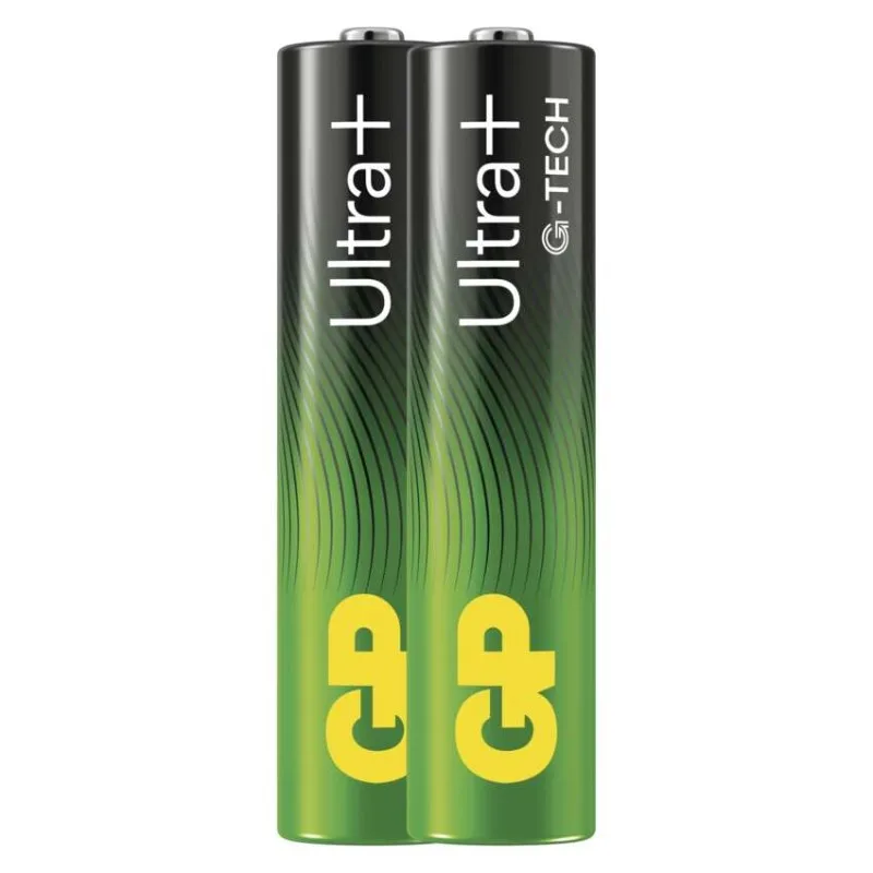Alkalická batéria GP Ultra Plus LR03 (AAA) 2 ks – Obrázok 2