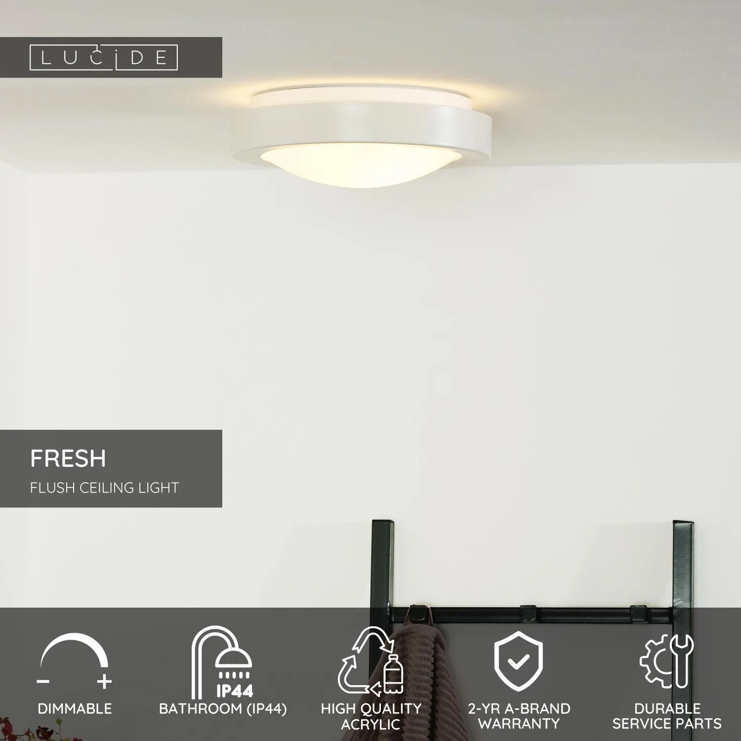 FRESH - Splachovacie stropné svetlo Kúpeľňa – Obrázok 6