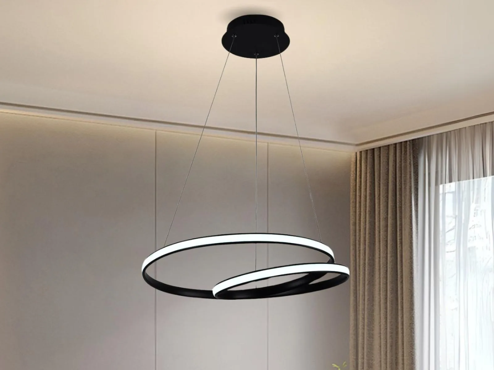 LED závesné svietidlo + diaľkový ovládač 65W - J4302/B – Obrázok 4