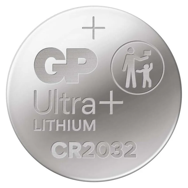 Lítiová gombíková batéria GP Ultra Plus CR2032, 4 ks – Obrázok 2