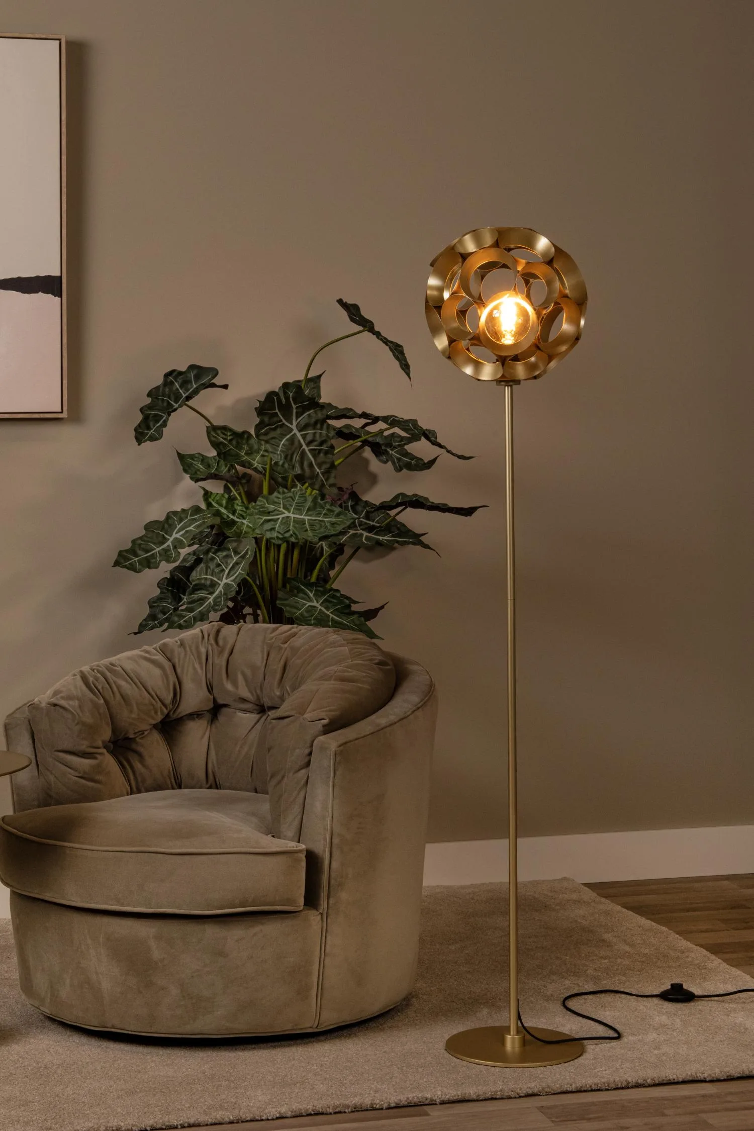 HANNELORE – Stojaca lampa – Ø 30 cm – 1xE27 – Obrázok 4