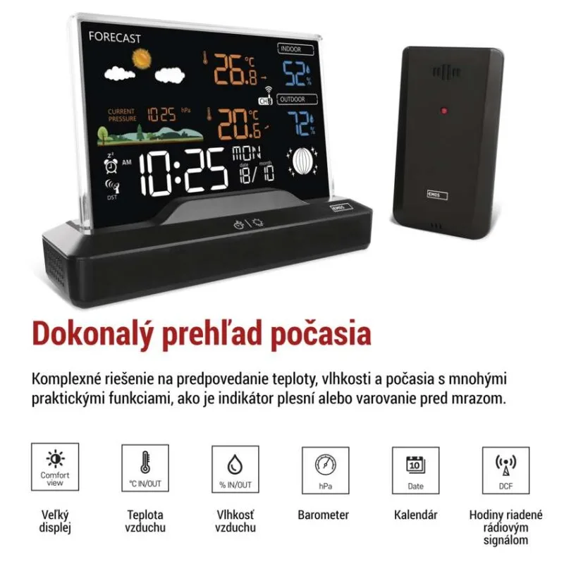 Domáca bezdrôtová meteostanica E8620 – Obrázok 5