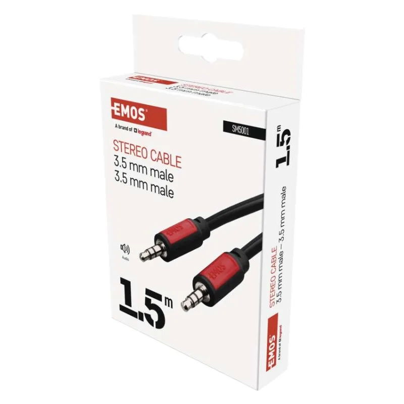JACK kábel 3,5mm stereo, vidlica - 3,5mm vidlica 1,5m – Obrázok 5