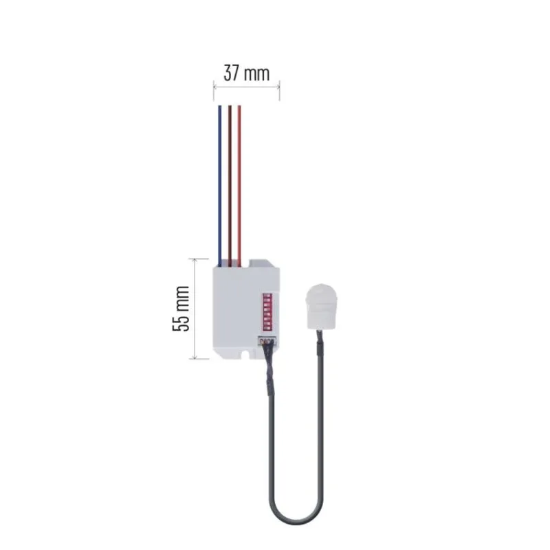 PIR senzor (pohybové čidlo) IP20 800W, biely – Obrázok 7