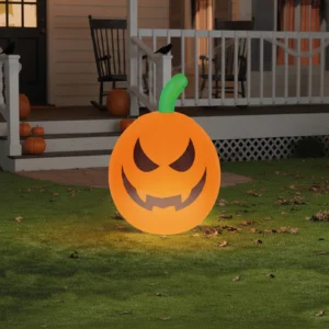 Nafukovacia RGB LED halloweenska tekvica - 40 cm