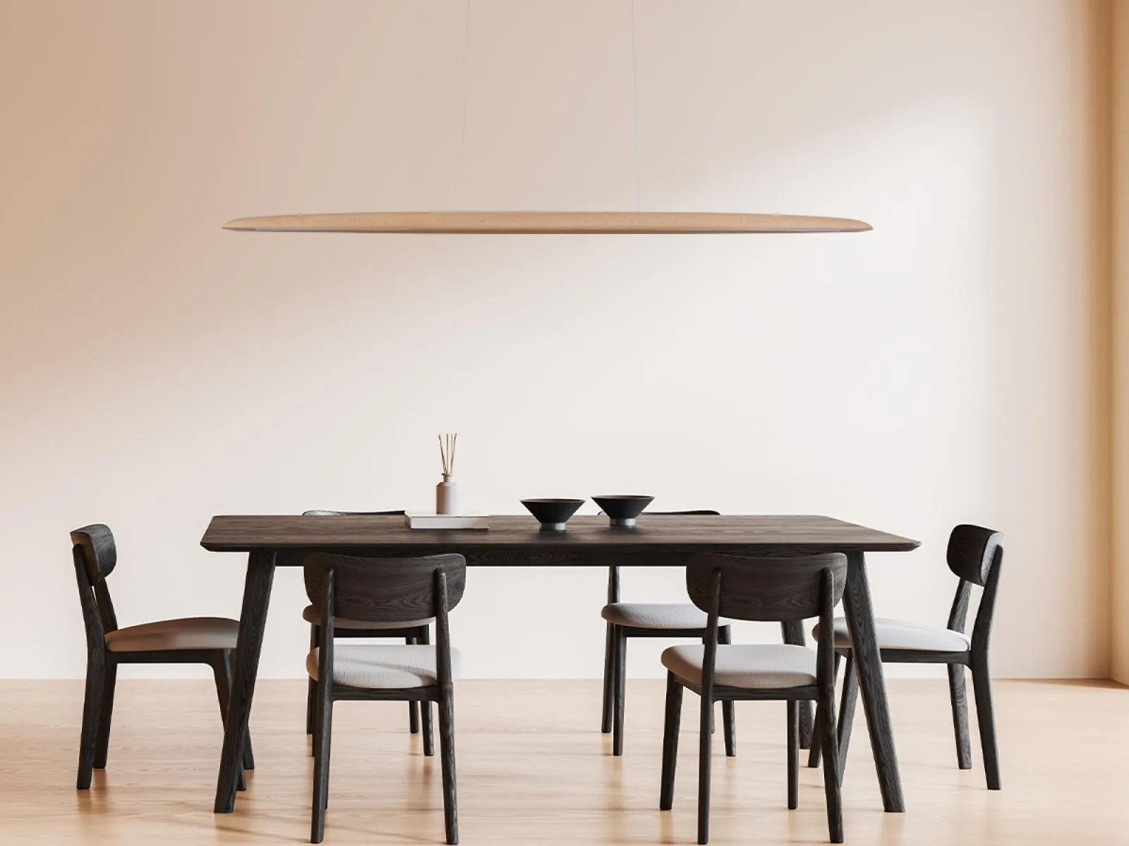 Drevený luster na lanku z masívneho dreva LED 22W / 1300 - WRL0321 – Obrázok 7