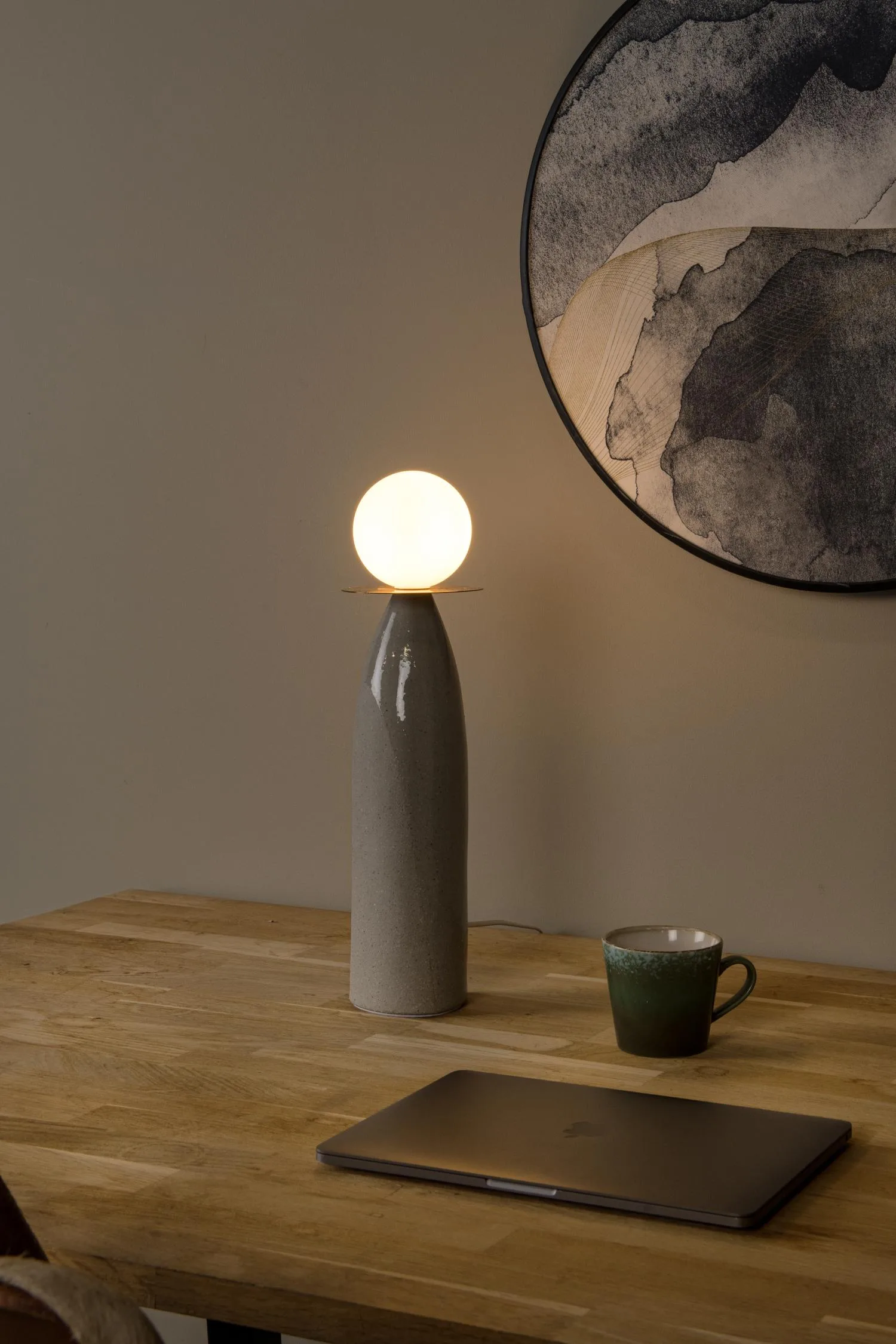 FIGARO - Stolná lampa - Ø 12 cm - 1xG9 - Sivá – Obrázok 3