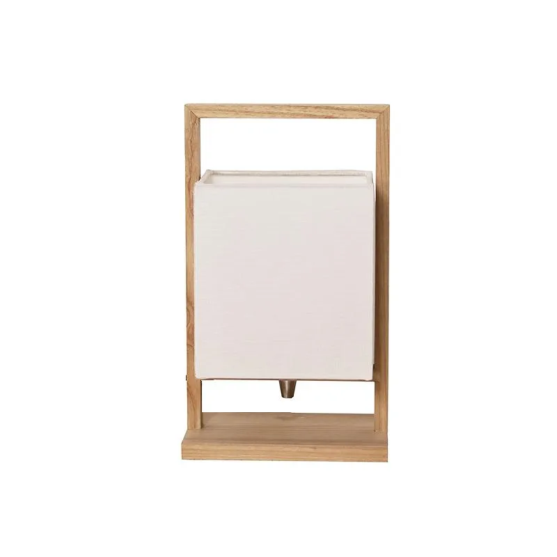 Dizajnová stolná lampa z masívneho dreva E27 / 60W - WRE181 – Obrázok 6