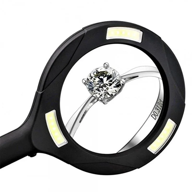Lupa 5 x ZOOM s LED podsvietením - LM102 – Obrázok 2