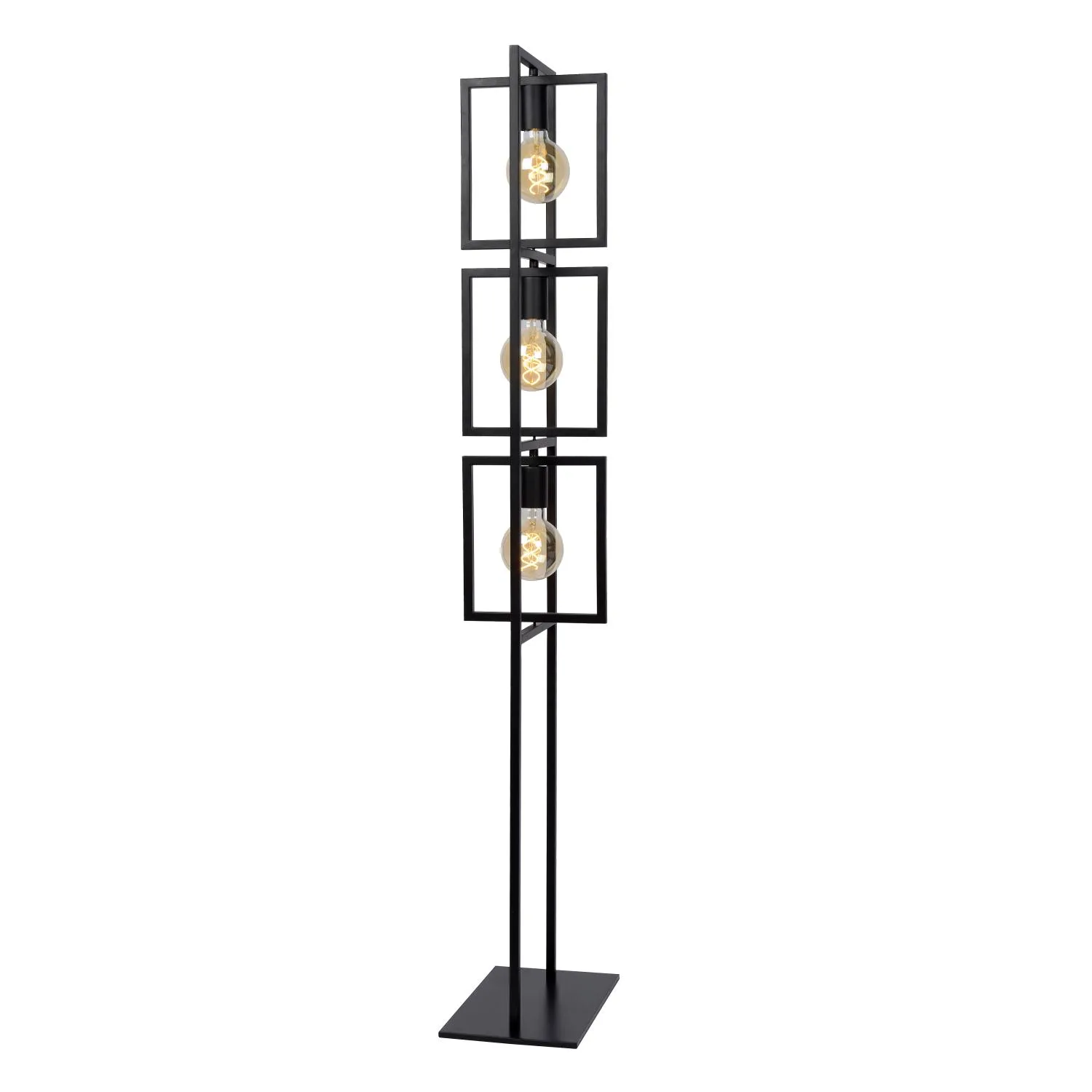 LUUK – Stojaca lampa – 3xE27 – Čierna – Obrázok 5