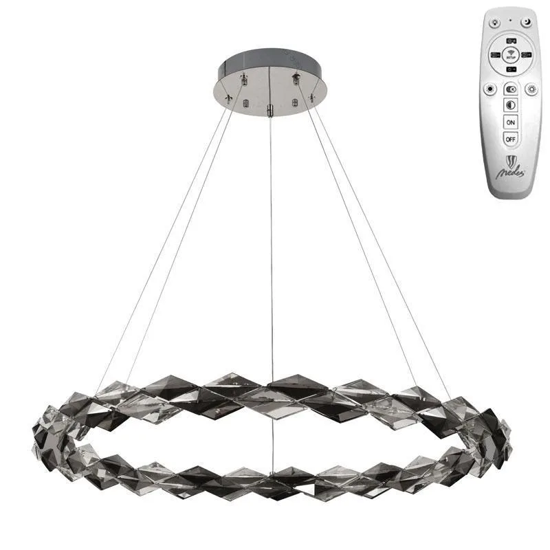 LED závesné svietidlo na lanku + diaľkový ovládač 55W - J6328/CH – Obrázok 12