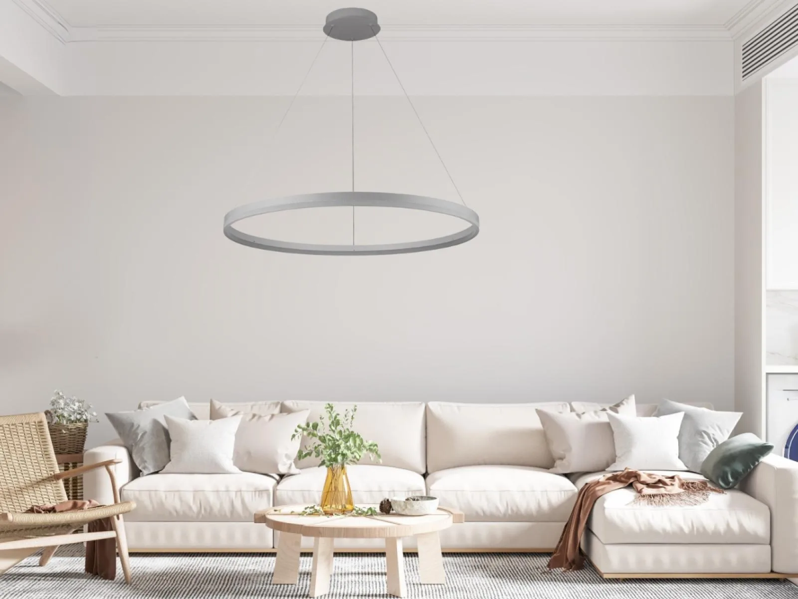 LED visiace svietidlo + diaľkový ovládač 55W - J4309/S – Obrázok 4