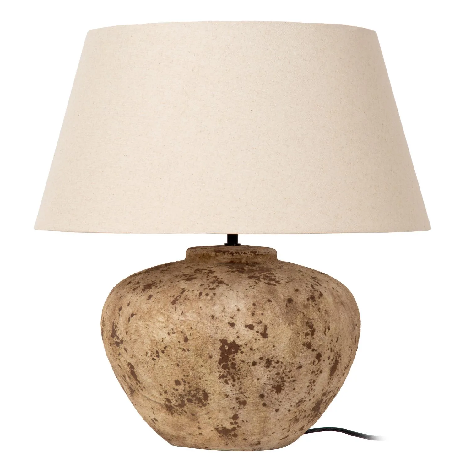 DAVINA - Stolná lampa - Ø 55 cm - 1xE27 - Hnedá | Nálada – Obrázok 2