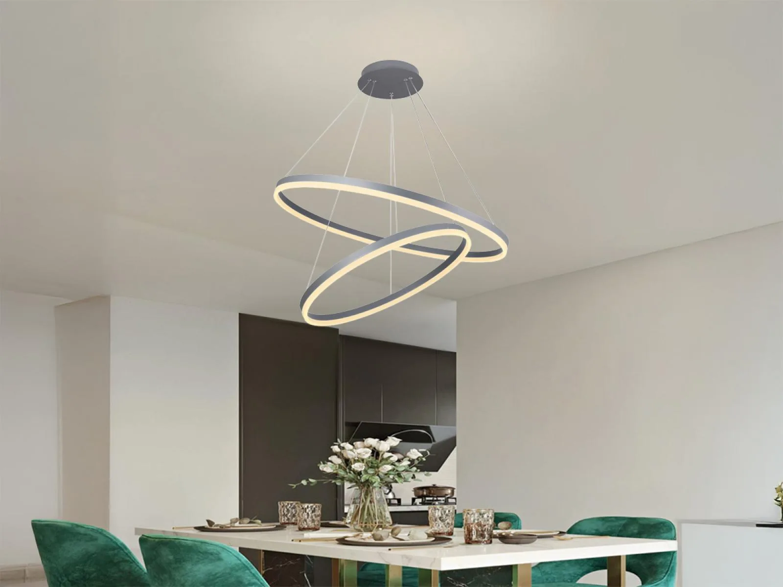 LED visiace svietidlo + diaľkový ovládač 100W - J4311/S – Obrázok 10