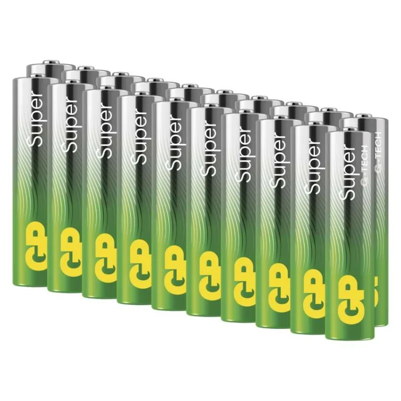 Alkalická batéria GP Super Alkaline LR03 (AAA), 20 ks – Obrázok 8