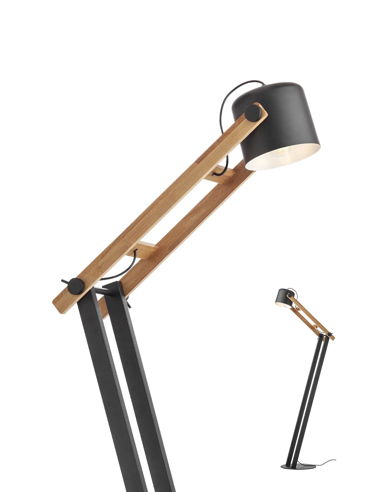 POOH LAMP 1x42W E27 BK stojanové