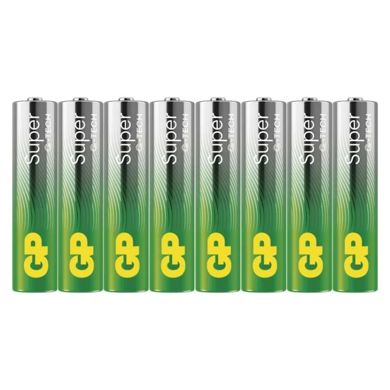 Alkalická batéria GP Super LR03 (AAA), 8 ks – Obrázok 2