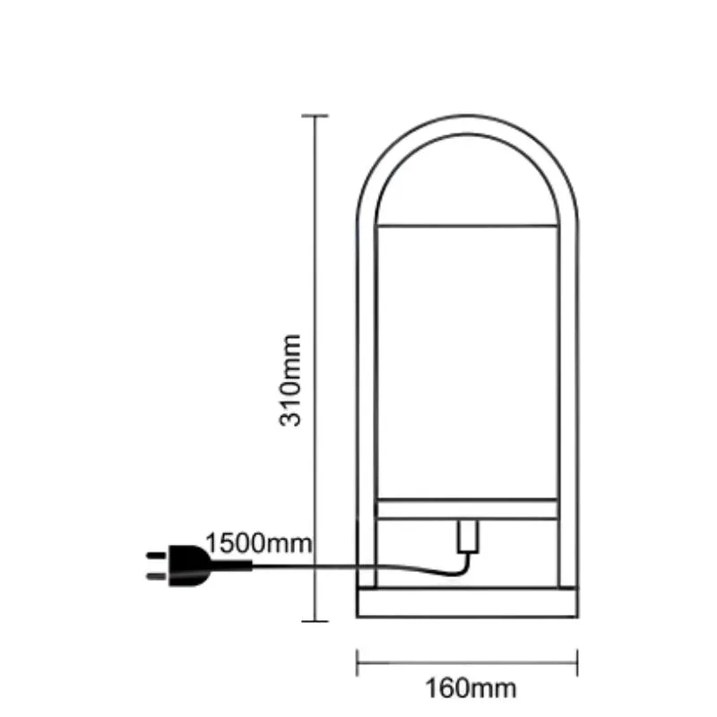 Dizajnová stolná lampa z masívneho dreva E27 / 60W - WRE171 – Obrázok 4