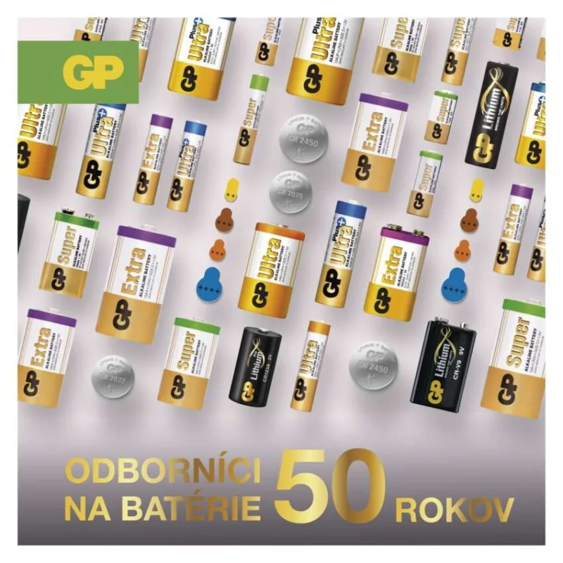 Lítiová gombíková batéria GP CR2320, 1 ks – Obrázok 8