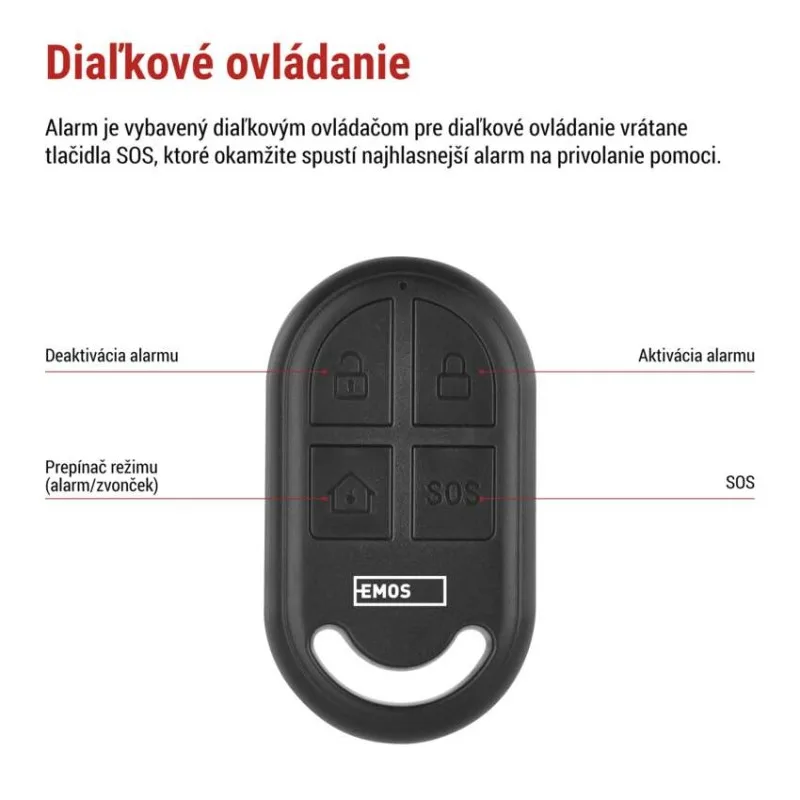 Alarm s pohybovým senzorom EM‑125L PROTECTOR – Obrázok 5