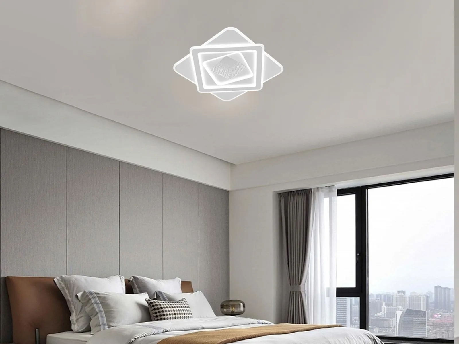 LED stropné svietidlo s diaľkovým ovládačom 130W - J1355/W – Obrázok 2