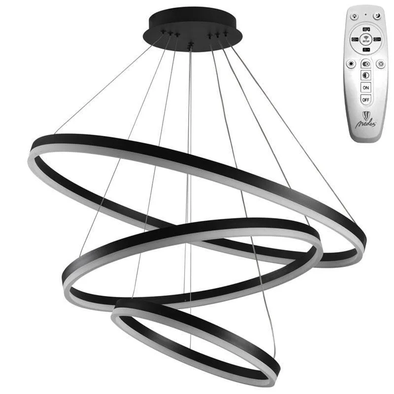 LED závesné svietidlo na lanku + diaľkový ovládač 125W - J4313/B – Obrázok 5