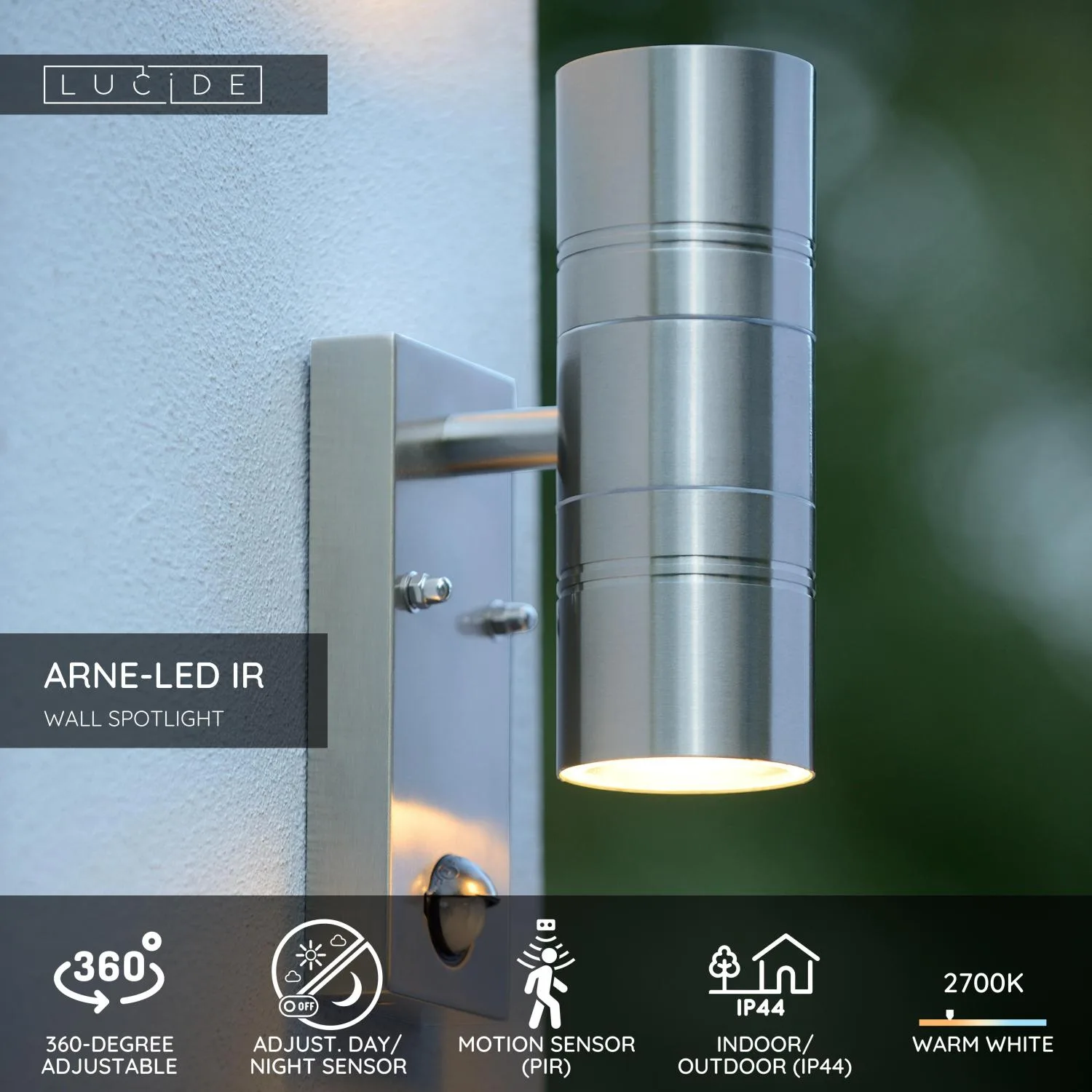 ARNE-LED IR - Nástenné reflektory / Nástenné svetlo Vnútorné/vonkajšie - Ø 6,3 cm - LED - GU10 – Obrázok 10