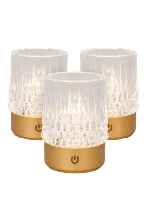 LILY - Nabíjateľná stolná lampa - Batériový balík - Ø 8 cm - LED 3 StepDim - 1x3W 2700K/3000K