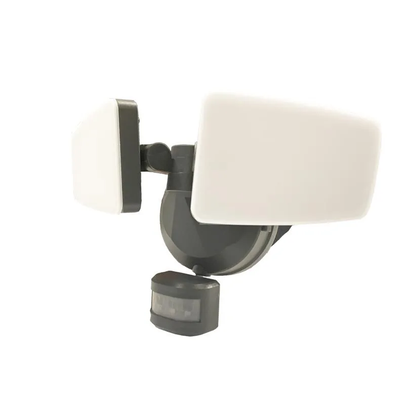 Vonkajší šedý LED reflektor s PIR senzorom 24W / 3000K / 4000K / 6000K - LFX225 – Obrázok 10