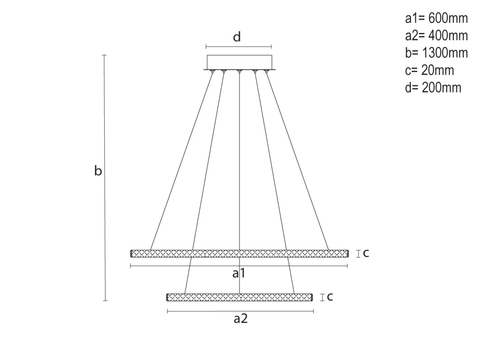 LED závesné svietidlo s diaľkovým ovládačom 150W - TA2314/W – Obrázok 10
