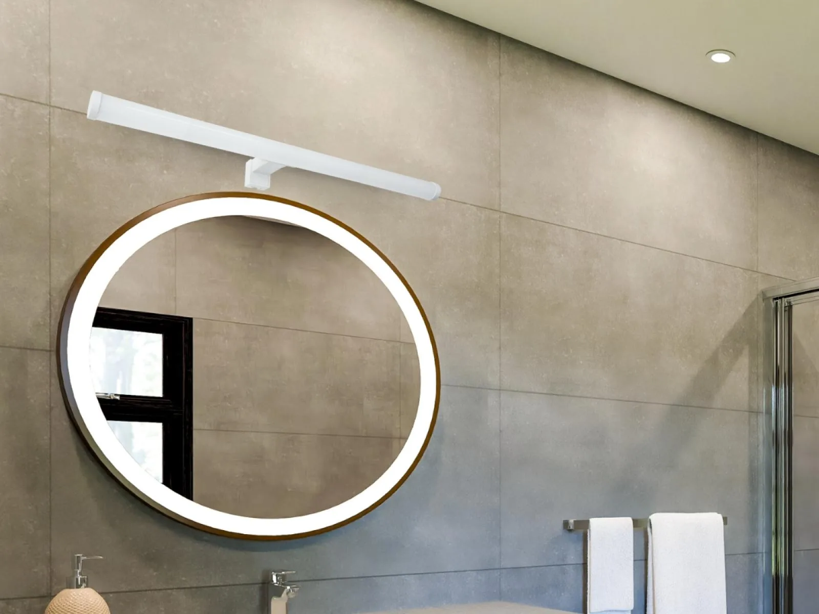 LED kúpeľňové svietidlo 12W / IP44 / 600 / 4000K - LNL7722/WH – Obrázok 12