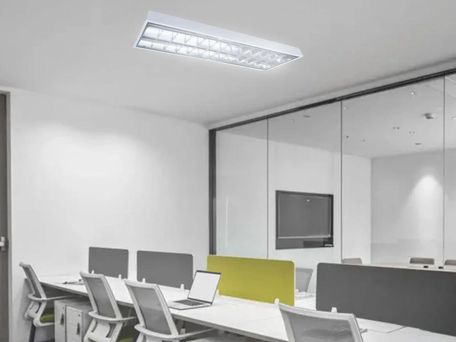 Biele žiarivkové prisadené svietidlo na 2 x T8 ( 120cm LED trubica ) - TL303 – Obrázok 5