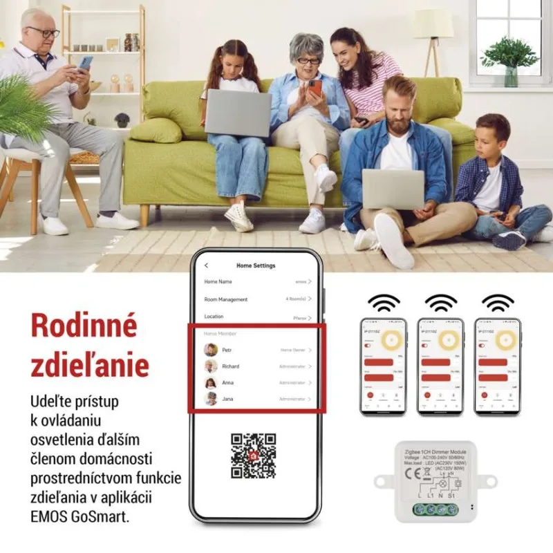 GoSmart modul stmievania IP-2111DZ, ZigBee, 1-kanálový – Obrázok 4