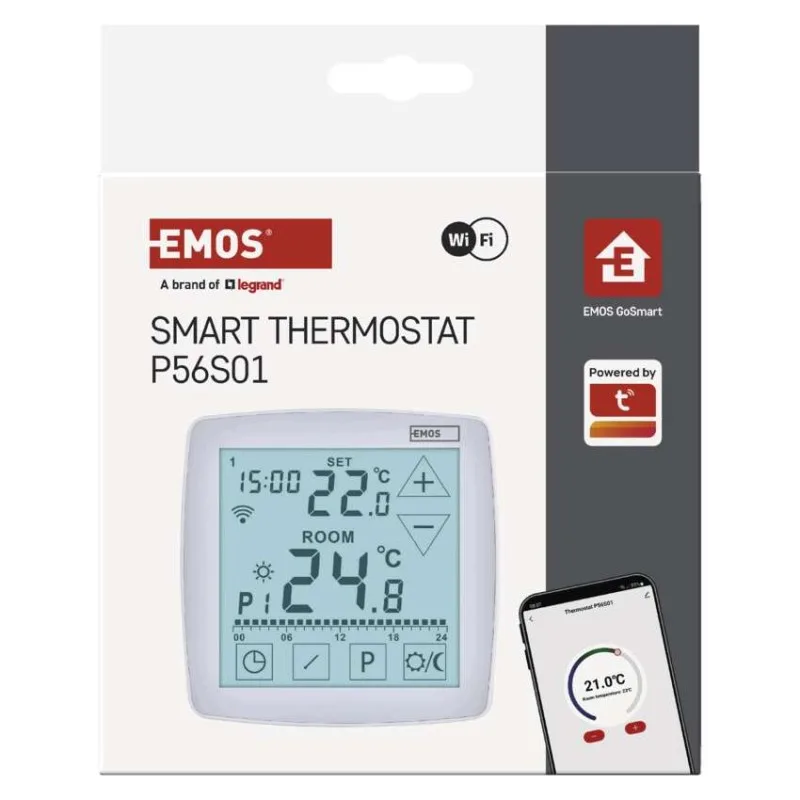 Izbový programovateľný drôtový WiFi GoSmart termostat P56S01 – Obrázok 18