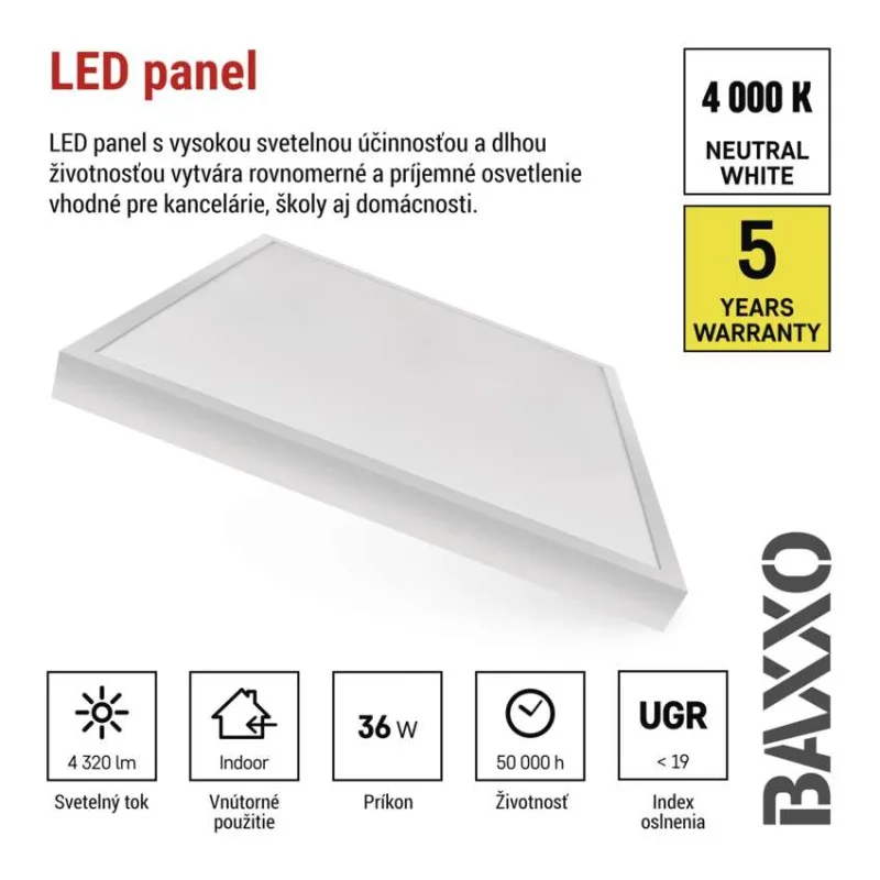 LED panel BAXXO – Obrázok 24