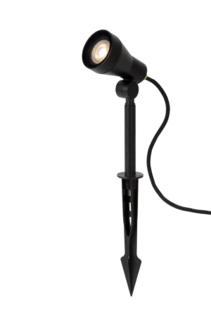 SPIKE – Záhradný reflektor – Ø 6,5 cm – LED s možnosťou stmievania – GU10 – 1x5 W, 3000 K – IP54 – čierny