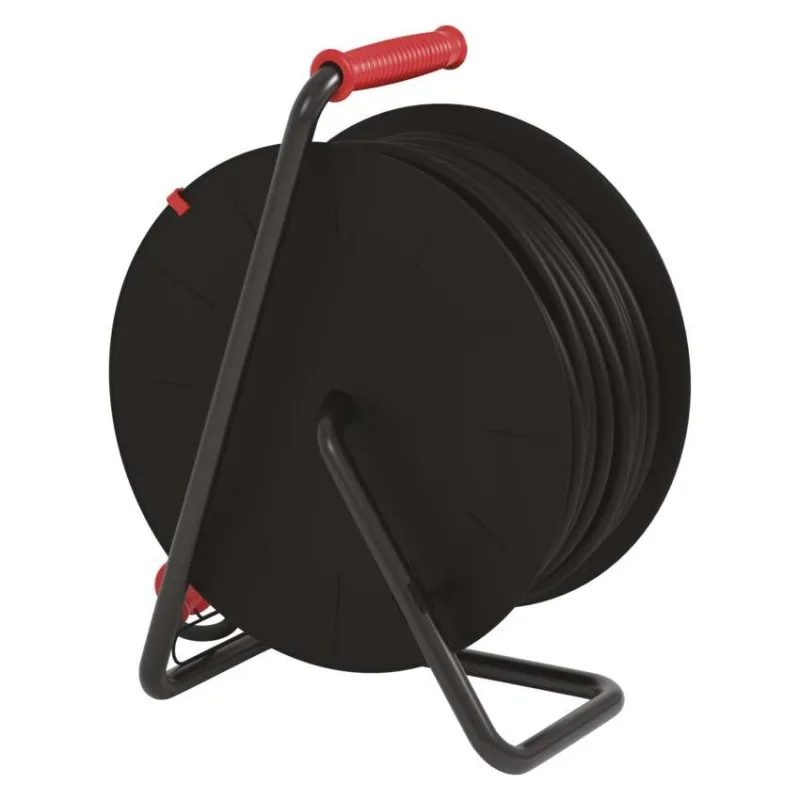 Vonkajší predlžovací kábel na bubne 50 m / 4 zás. / čierny / guma-neoprén / 230V / 2,5 mm2 – Obrázok 10